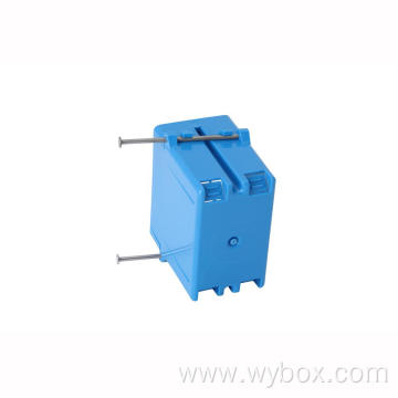 1-Gang 20 cu. in. Blue PVC Old Work Electrical Switch and Outlet Box B118A New Work single gang receptacle box surface mount